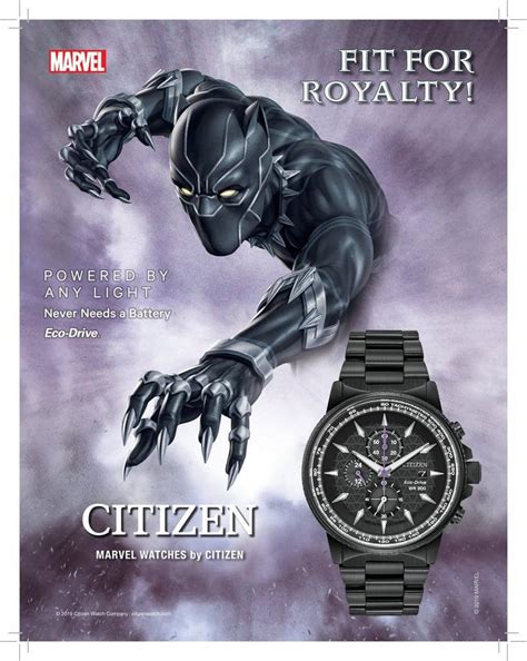 citizen marvel watch black panther fake|venom citizen watch.